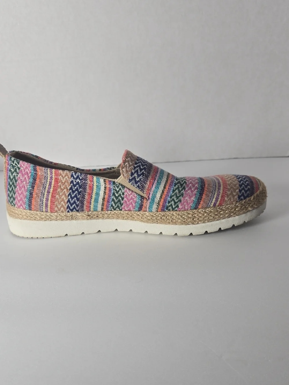 Skechers BOBS Flexpadrille LO-On Slip-On Women Sz 8.5 Knit Memory Foam 113988